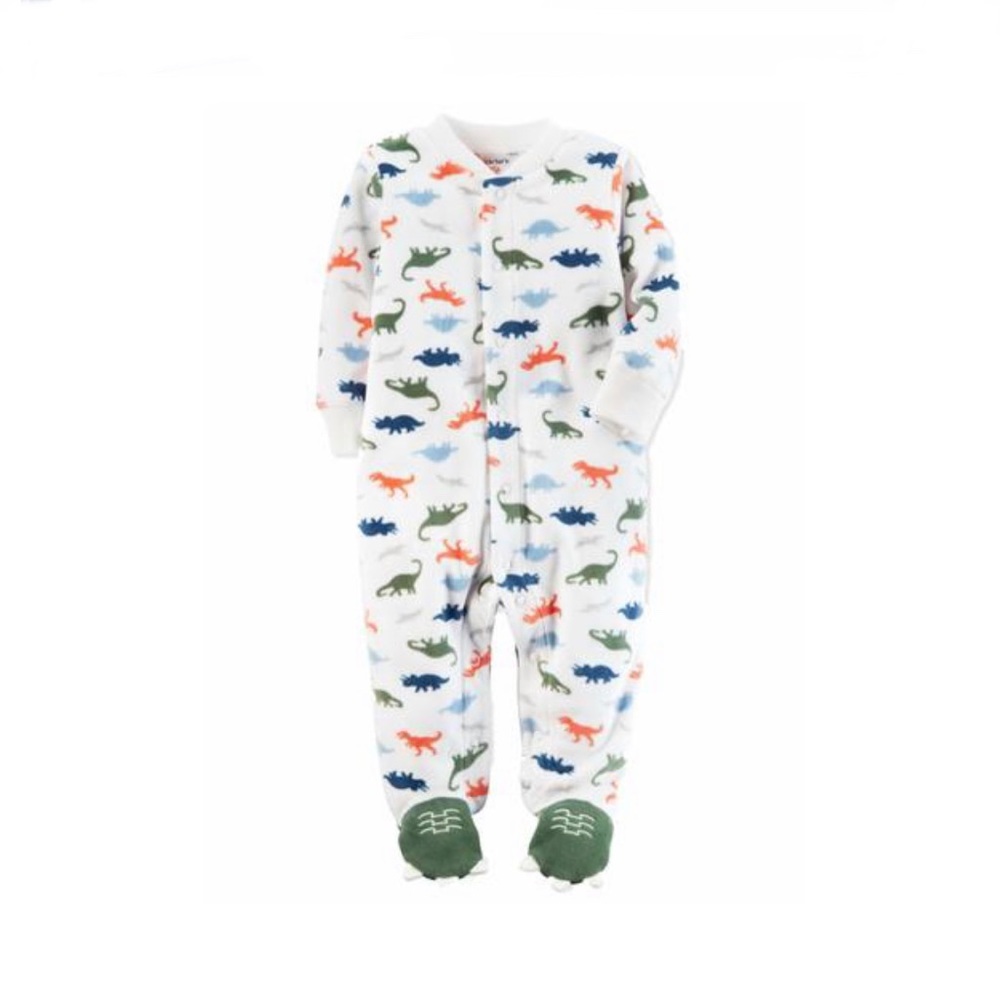 3/$15 Carter's Dinosaur Fleece Sleep & Play 3 MOS